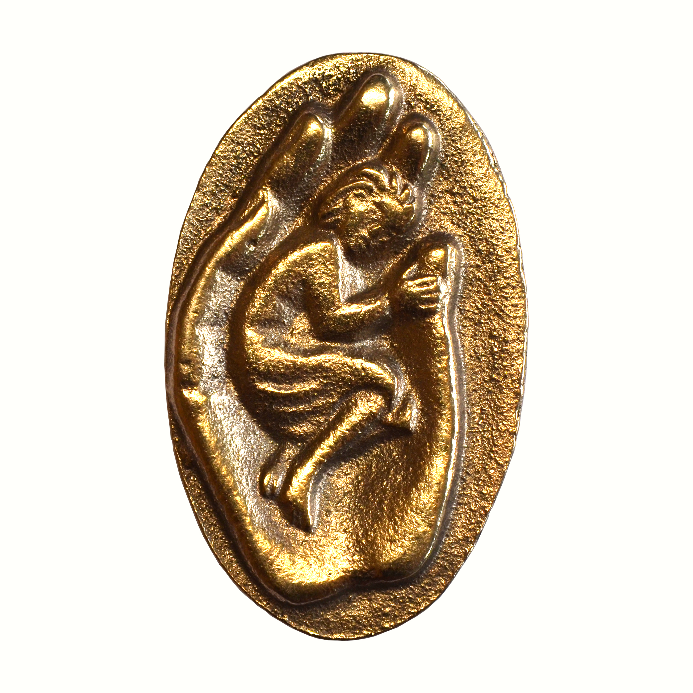 Handschmeichler Bronze-Silber Dunkelrot