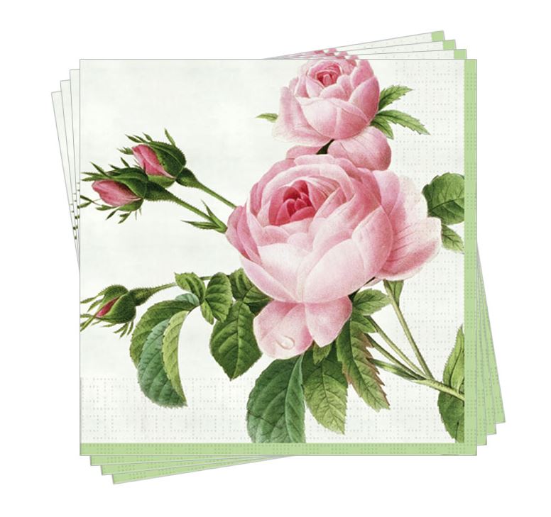 Serviette -Rosa Centifolia