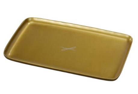 Kerzenteller Gold
