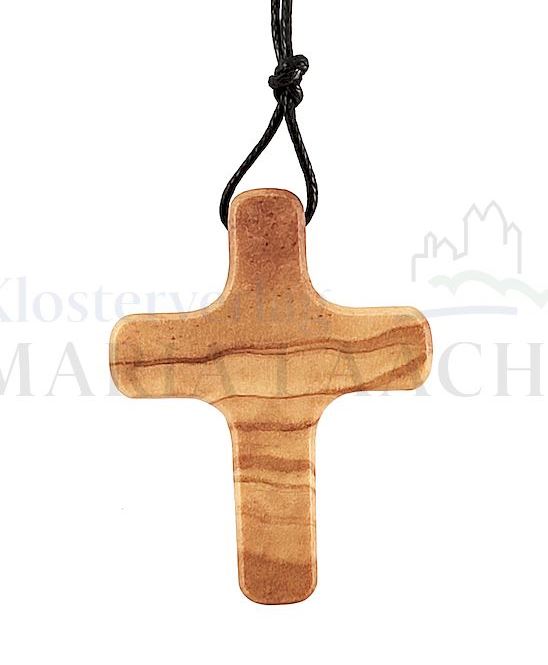 Anhänger - Kreuz Olivenholz 